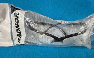 Radnor, ANSI Z87.1+ Clear Safety Glasses With Black Sides T4-B2
