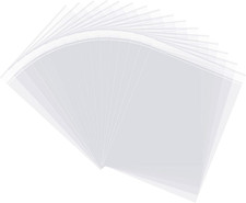 Self Sealing Cellophane Bags, 6X9 in Clear Resealable Bags, 100 Pcs