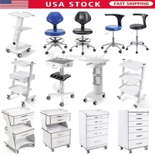 Dental Mobile Tool Cart Trolley 3-Layer Double-Drawer Medical Cart /Mobile Chair