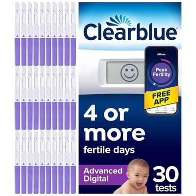 Clearblue Advanced Digital Ovulationstests | Verdoppeln Sie Ihre Chancen | 30 Tests
