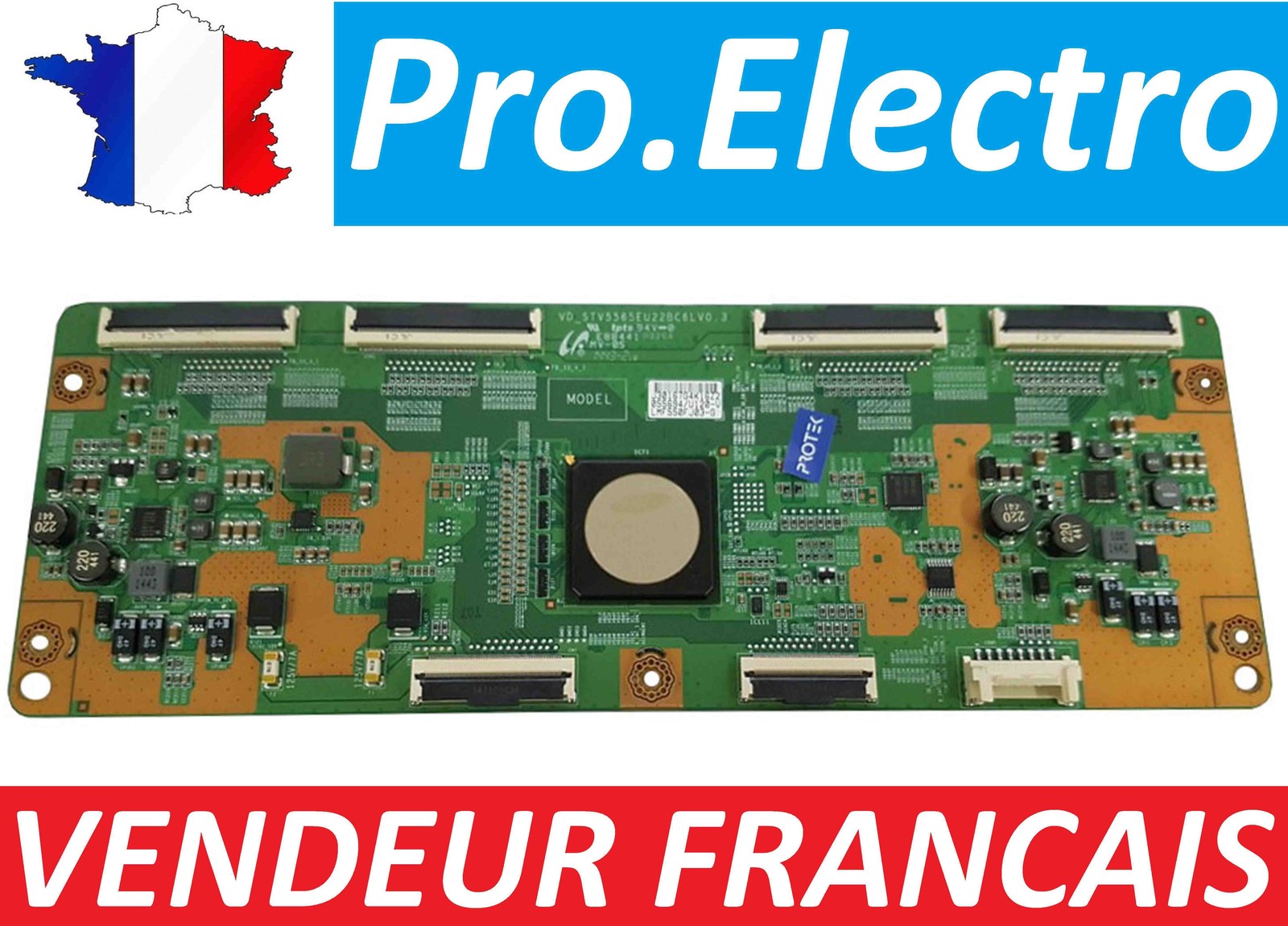 Réparer l'écran noir de TV Samsung 55 pouces avec la T-CON LMF550fJ03-G