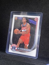 Tre Johnson III Rookie RC 2025-26 Bowman Basketball Card #6 Washington Wizards. rookie card picture