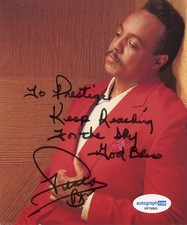 Peabo Bryson "If You're Ever in My Arms Again" SIGNED 5x6 Photo 'To Presige'