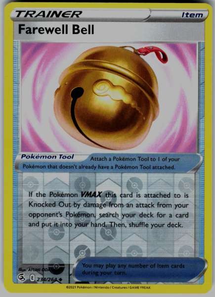 Farewell Bell 234/264 Fusion Strike Reverse Holo NM Pokemon TCG
