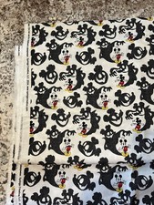 4yardsxWOF New Springs Creative Cotton Fabric Disney Mickey Scare Shadow CP79292