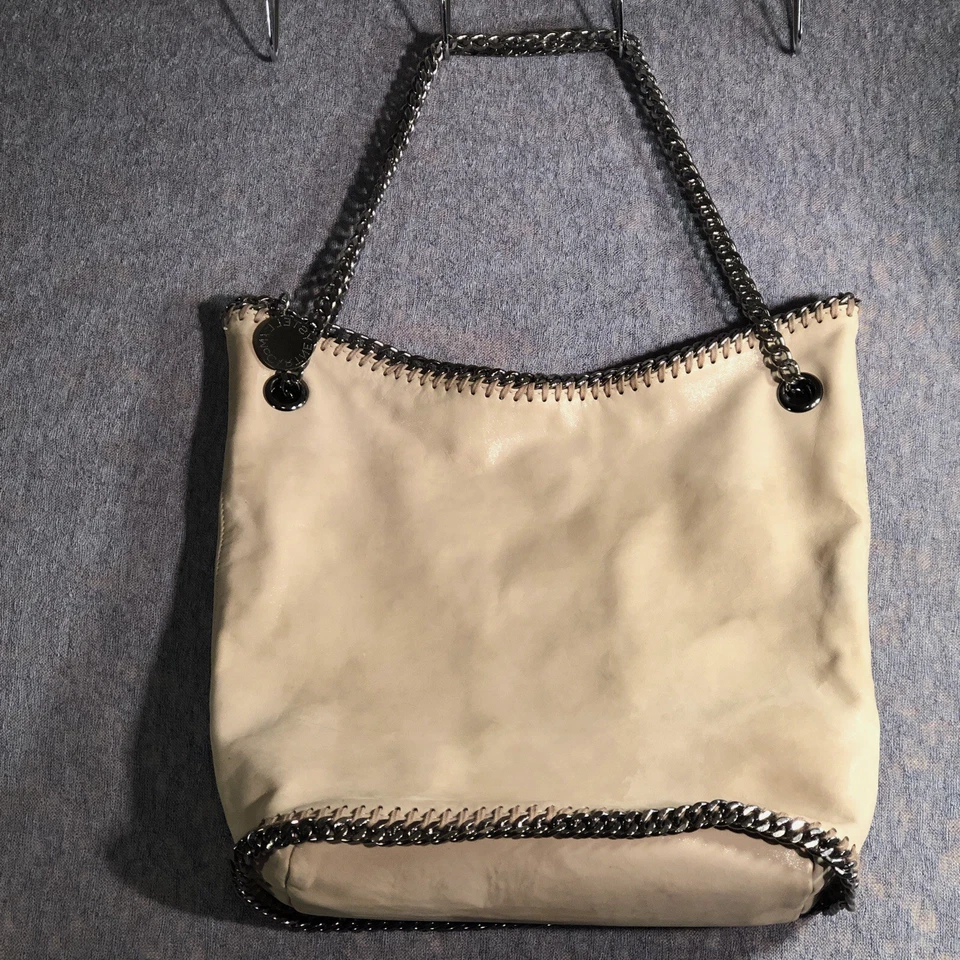 Bolso de hombro Shimmer Stella McCartney Falabella cadena plateada ciervo peludo desnudo Foto 2 de 4