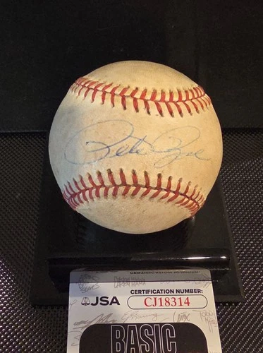 Pete Rose Cincinnati Reds Signed Autographed ROALB Baseball JSA coa