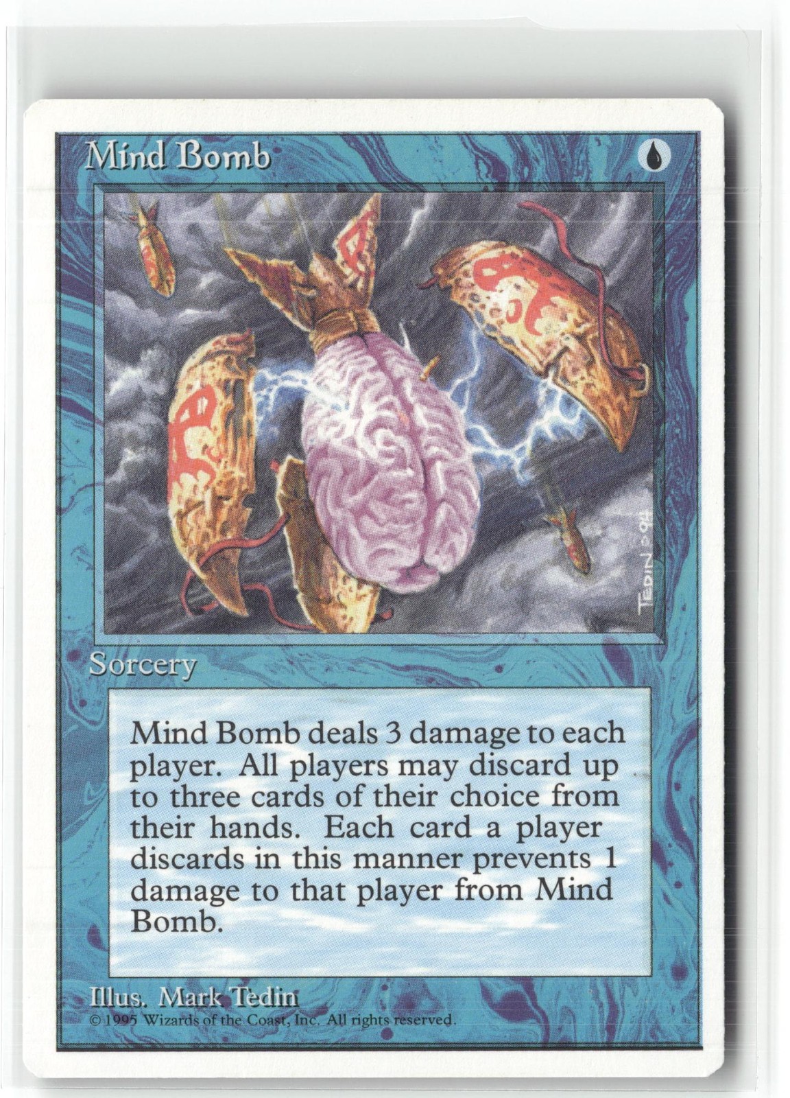 Mind Bomb Fourth Edition Magic: The Gathering Uncommon Lightly Played