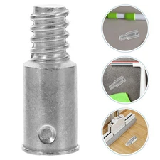 2 Pcs Threaded Connector Adapter Tips for Metal Broom Dustpan Rod Handle Grip