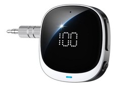 AUX Bluetooth Adapter for Car, LED Screen Bluetooth 5.3 Receiver for