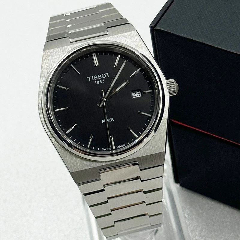 TISSOT PRX T137.410.11.051.00 Black Dial Stainless Steel Men's Quartz Watch 40mm - Image 4 of 4