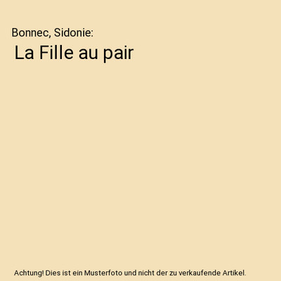 La Fille au pair, Bonnec, Sidonie
