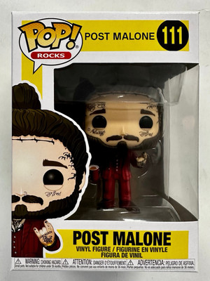 Funko Pop! Rocks Post Malone #111 Beer bongs And Bentleys Rockstar Circles