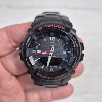 Casio G-Shock G-100 5158 Water Resistant Uhr Neue Batterie Refurbished 