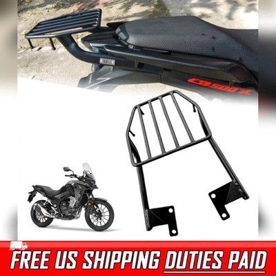 Rear Rack Luggage Carrier Black For Honda CB500X ADV Bike 2014-2021