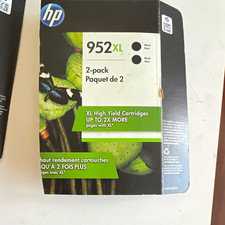 HP 952XL Black High Yield Genuine/Original Inkjet Cartridge 2-Pack N9K29BN