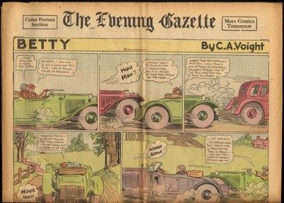 Worcester Evening Telegram Comics 5/19 1928 Betty; Harrison Cady's Peter Rabbit