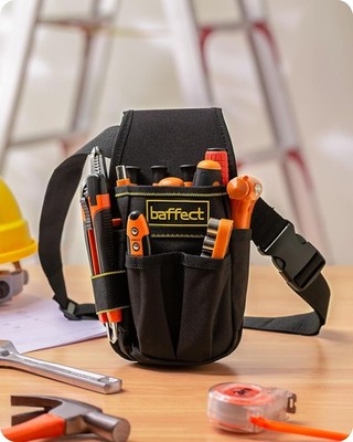 Werkzeugtasche mit Gürtel, Baffect Mini Werkzeug Tasche aus Leinwand