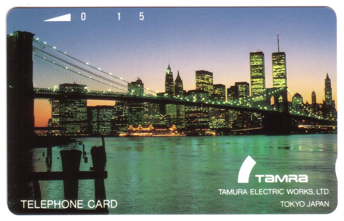 5u 'TAMURA Electric Works Ltd.' TAMRA (New York City Skyline) Phone Card