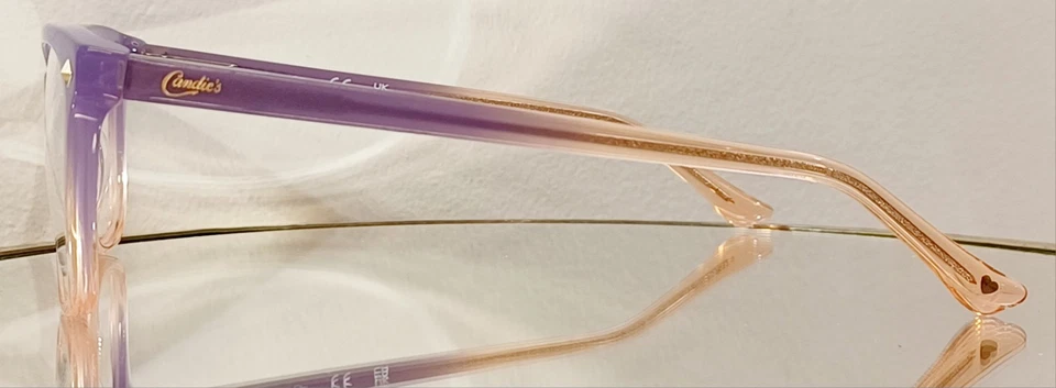 Anteojos originales CANDIE'S CA0134 083 PÚRPURA/MELOCOTÓN nuevo plástico 51-16-135 Foto 4 de 4