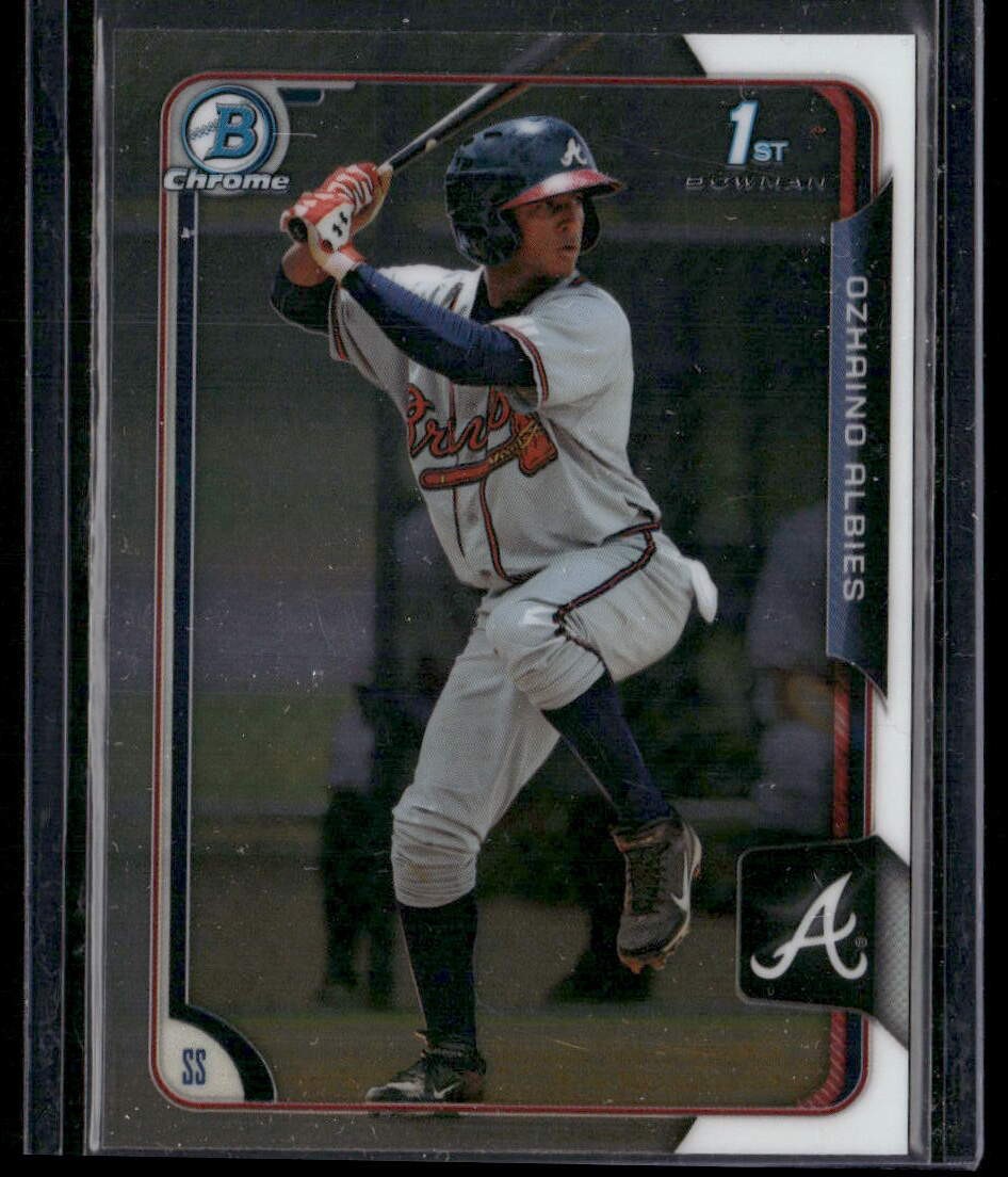 2015 Bowman #BCP71 Ozhaino Albies Chrome Prospects