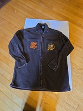 Vntg 1997 Warner Bros Studio Store Scooby Doo Brown Corduroy Shacket Sz Medium