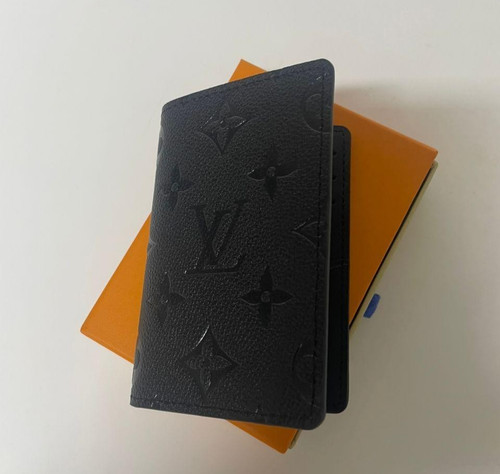 Louis Vuitton Monogram Eclipse Organizer de Poche Black Card Case USED