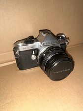  NOT WORKING Pentax ME Super SLR Camera With SMC Pentax-M 1:2 50mm Lens