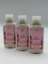 Bath  Body Works PINK CHIFFON Daily Nourishing Body Lotion Set of 3