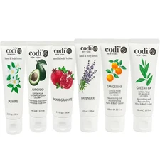 Codi Hand & Body Lotion 100ml Lavender Jasmine Avocado Green Tea Variety Scent