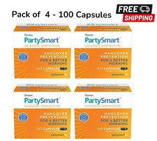 4 X Himalaya Party Smart Capsules 25 Cp each relieves aftereffects of ALCOHOL