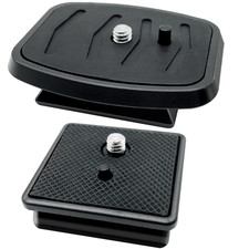 IOUALEY 2 Pack 41mm and 43mm Tripod Quick Release Plate 41mm 43mm, Black