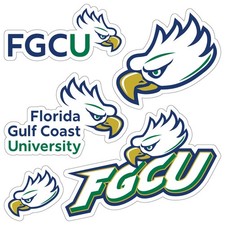Florida Gulf Coast Eagles Sticker Multipack - College Spirit Set