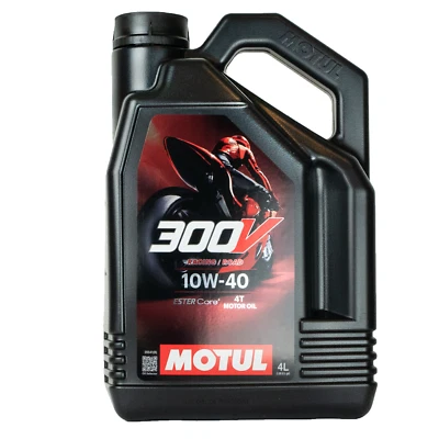 Motul 104121 300V 4T FL Road Racing 10W-40 4 Liter Hochleistungsmotorenöl 10W40