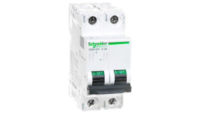 Schneider Leitungsschutzschalter 2P C 2A 6kA DC C60H A9N61522