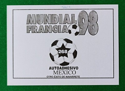 1998 Navarrete France World Cup FIFA #268 MEXICO SOCCER TEAM