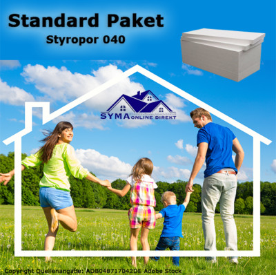 130m² Standard Paket 140mm WDVS Fassadendämmung Styropor EPS 040
