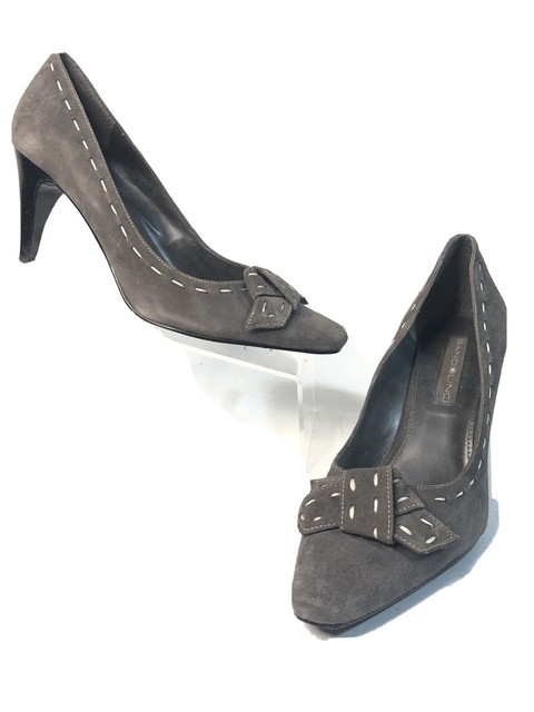 BANDOLINO Women Gray Suede Pump Heel Pointed Closed Toe Dress Shoe Sz 8 M | eBay