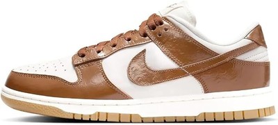 Nike Womens Dunk Low Basketball Sneakers Size:9.5 Color:Phantom/Ale Brown-sail