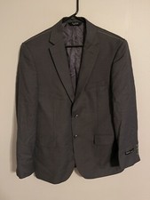 Jos A Bank Signature Tailored Fit Dark Gray Coat Jacket Blazer -Men's 42R - New