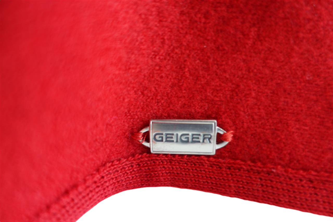 ALTRA Giacca cappotto medio nuovo con etichette Geiger $588 Finery Red Cape Wrap NUOVO pura lana donna 38