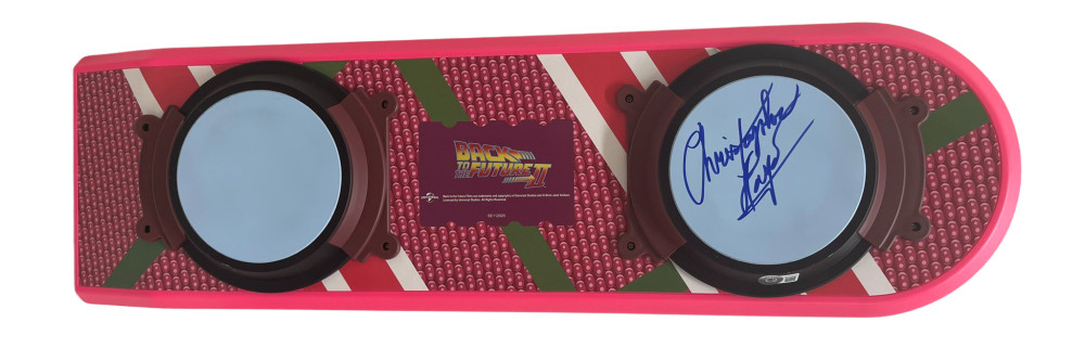 -CHRISTOPHER LLOYD SIGNED BACK TO THE FUTURE HOVERBOARD AUTOGRAPH BECKETT COA