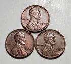 1939 P D S LINCOLN WHEAT PENNY BETTER GRADE 3 COIN SET #C7965