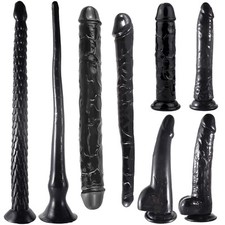 Long Dong Realistic Big Thick Dildo Suction Cup 8 Sizes Cock Dick Sex Toys Black