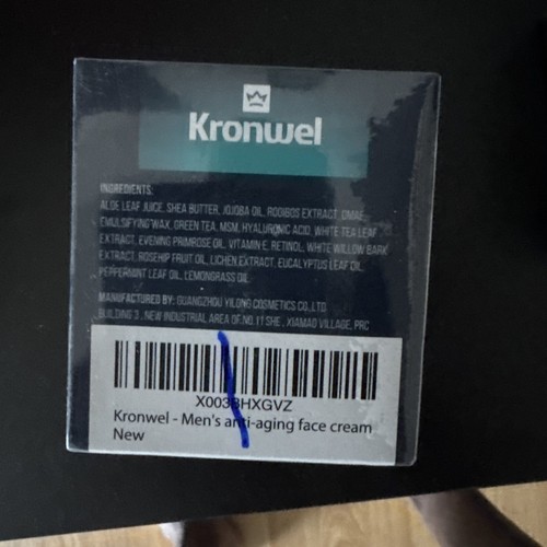Crema facial hidratante antienvejecimiento Kronwel para hombre + ácido hialurónico retinol 4 oz K13 - Imagen 3 de 5