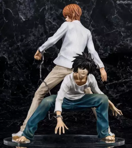 Death Note Anime-Figuren Modellspielzeuge Boxen von L Lawliet und Light Yagami - Bild 5 von 16