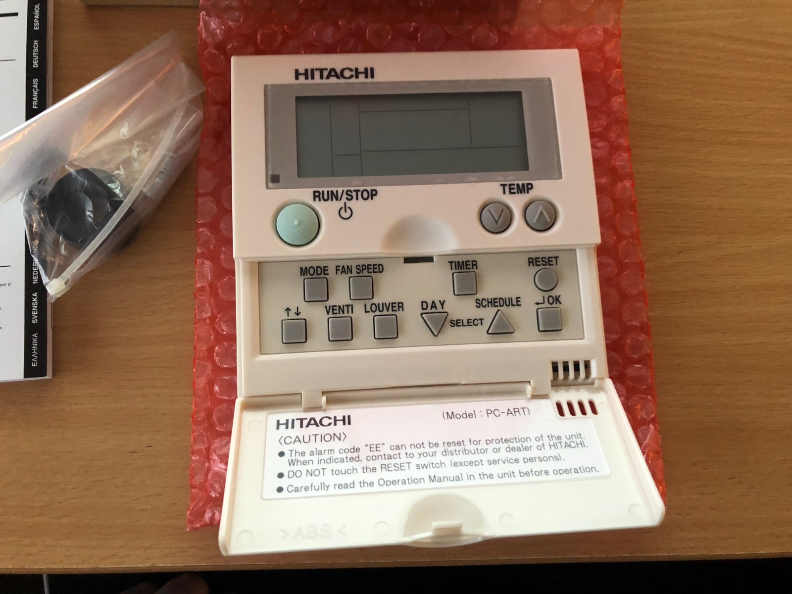 Hitachi Pc-arte 70510000 Hard Wired Controller Air Con Remote Control Art  for sale online | eBay