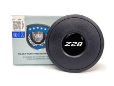 Vsw 9-bolt Standard Black Horn Button White Camaro Z28 Emblem Vsw 9-bolt Standard Black Horn Button White Camaro Z28 Emblem