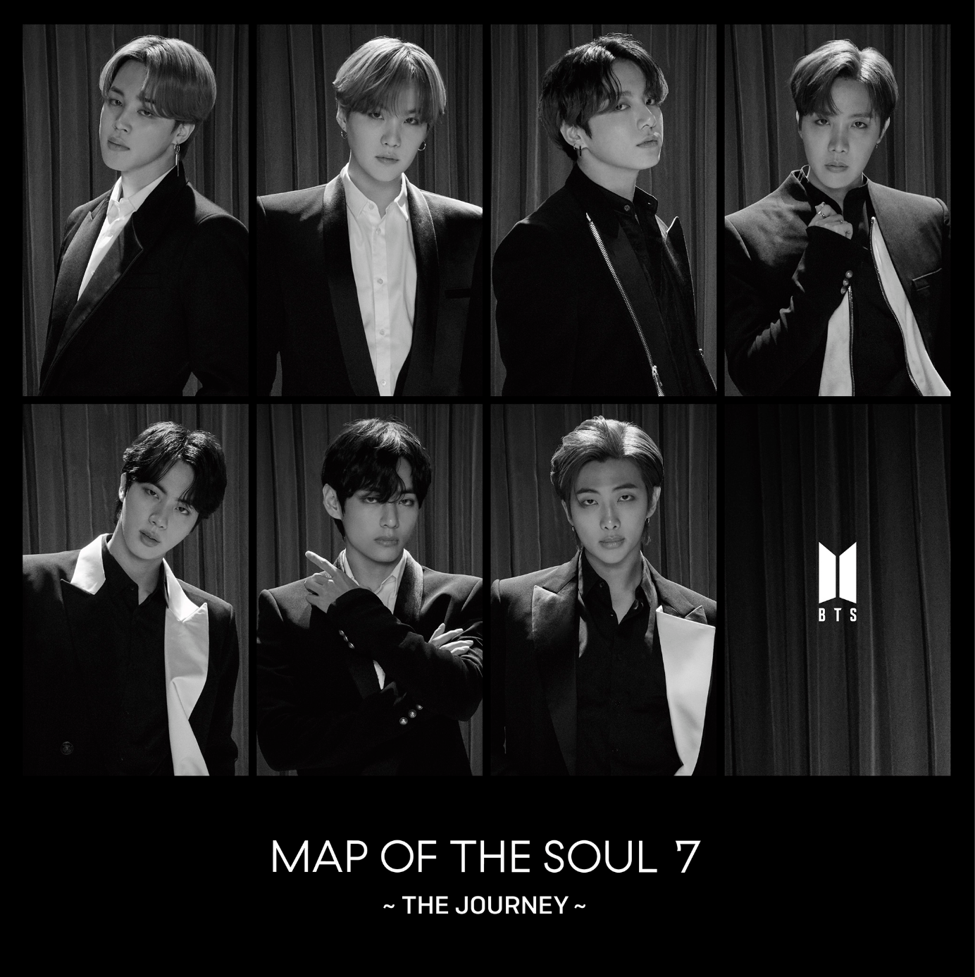 BTS Backpack - Map of the soul 7 (Black, White)