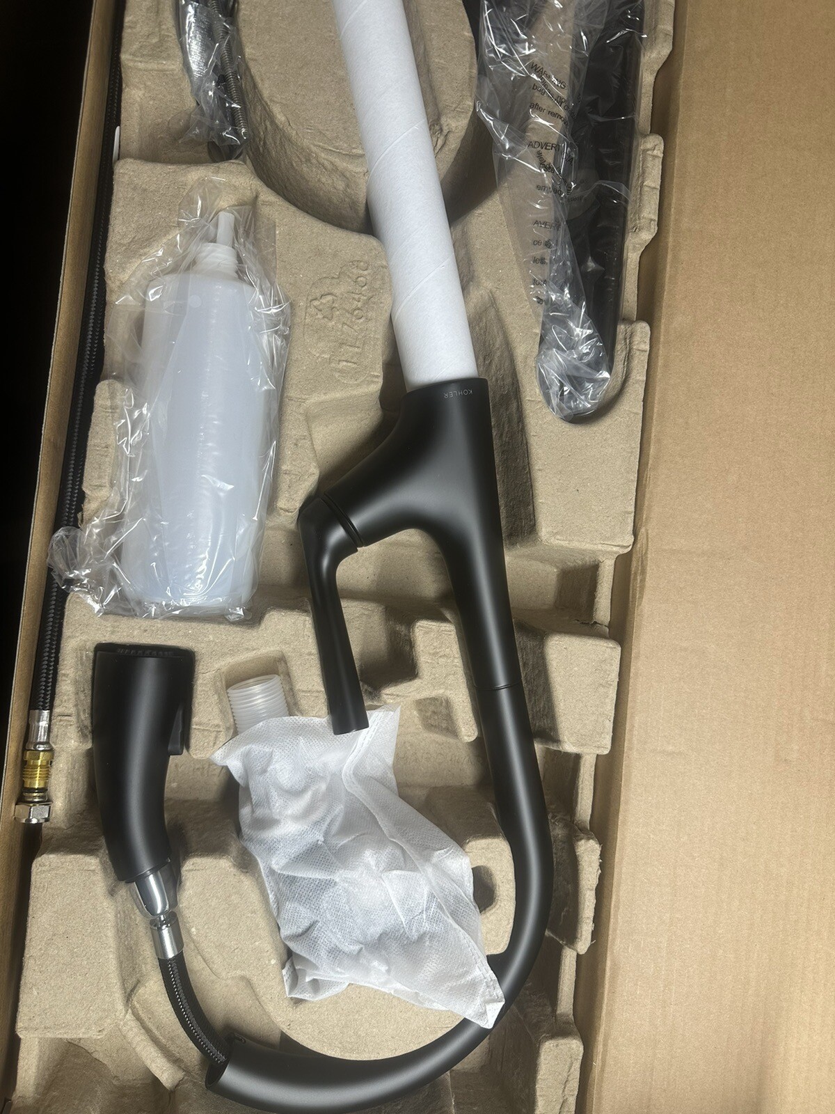 Kohler Elmbrook PullDown Kitchen Faucet Black (KR22968SDBL